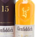 Bottle of Glenfiddich 15 Year Old Single Malt Scotch Whisky at Time Out Pub Taormina